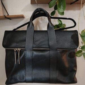 3.1 Phillip Lim Black Leather Tote Bag